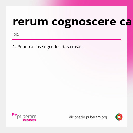 Significado de rerum cognoscere causas